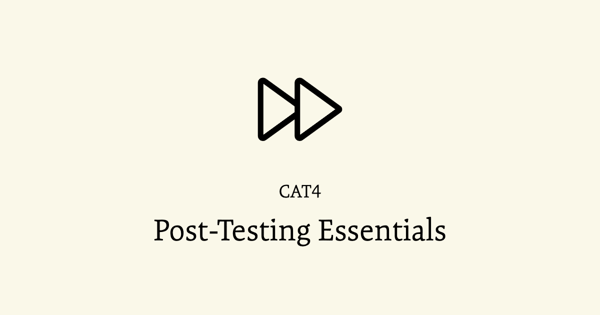 Post-Testing Essentials - Training & Data Support - GL Assessment
