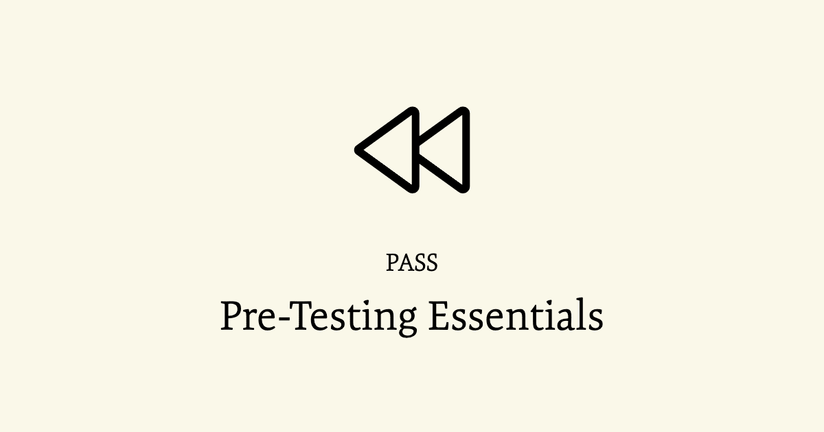 Pass Testing Gl Pre-Testing Essentials - Training & Data Support - GL Assessment